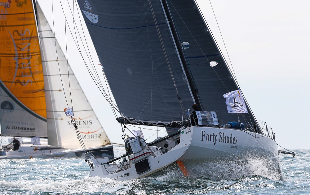 2015, CLASS 40, COURSE AU LARGE, DEPART, DOUBLE, NCR 2015, NORMANDY CHANNEL RACE 2015