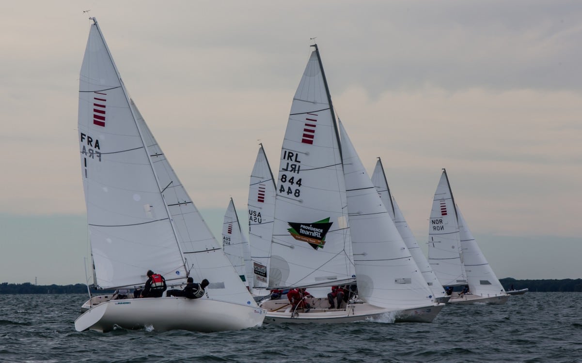 2016, FRA 1 Bruno Jourdren FRABJ9 Eric Flageul FRAEF12 Nicolas Vimont Vicary FRANV7, IRL 844 John Twomey IRLJT3 Ian Costelloe IRLIC7 Austin OCarroll IRLAC43, Olympic Sailing, Sailing World Cup, Sea, Sonar, WSC Miami 2016, World Sailing