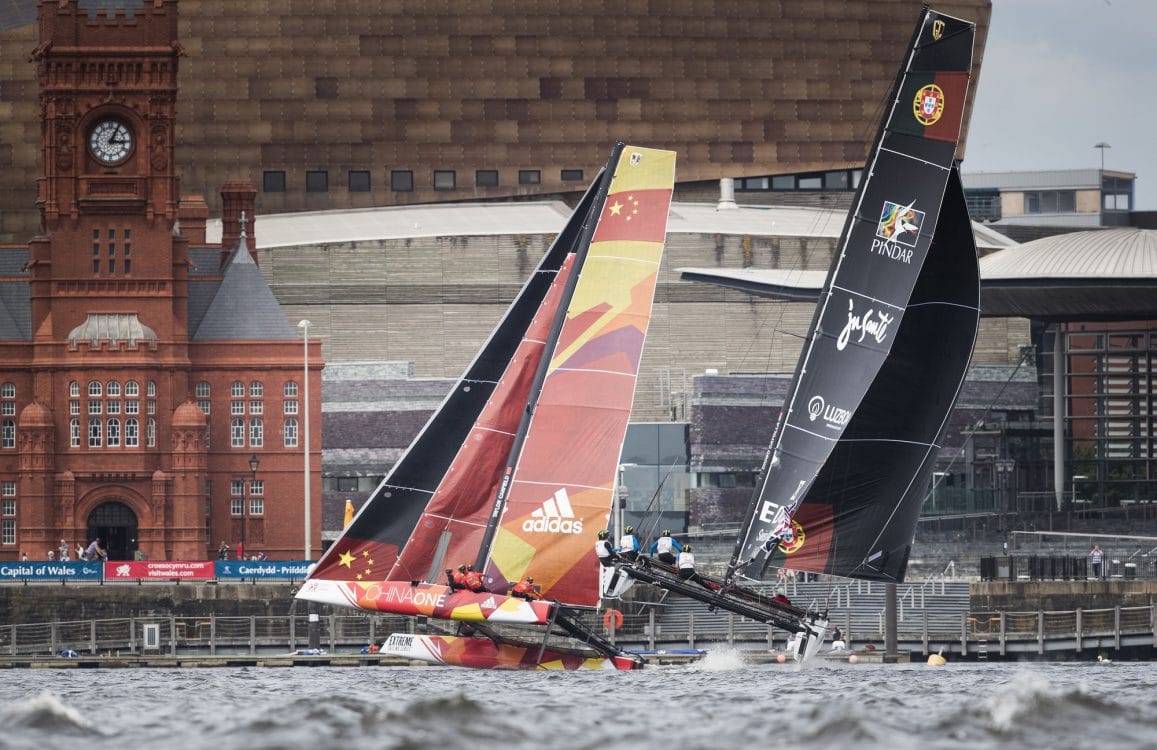 The Extreme Sailing Series 2016, Multihull, GC32, Cardiff, Act3, Foiling Catamaran