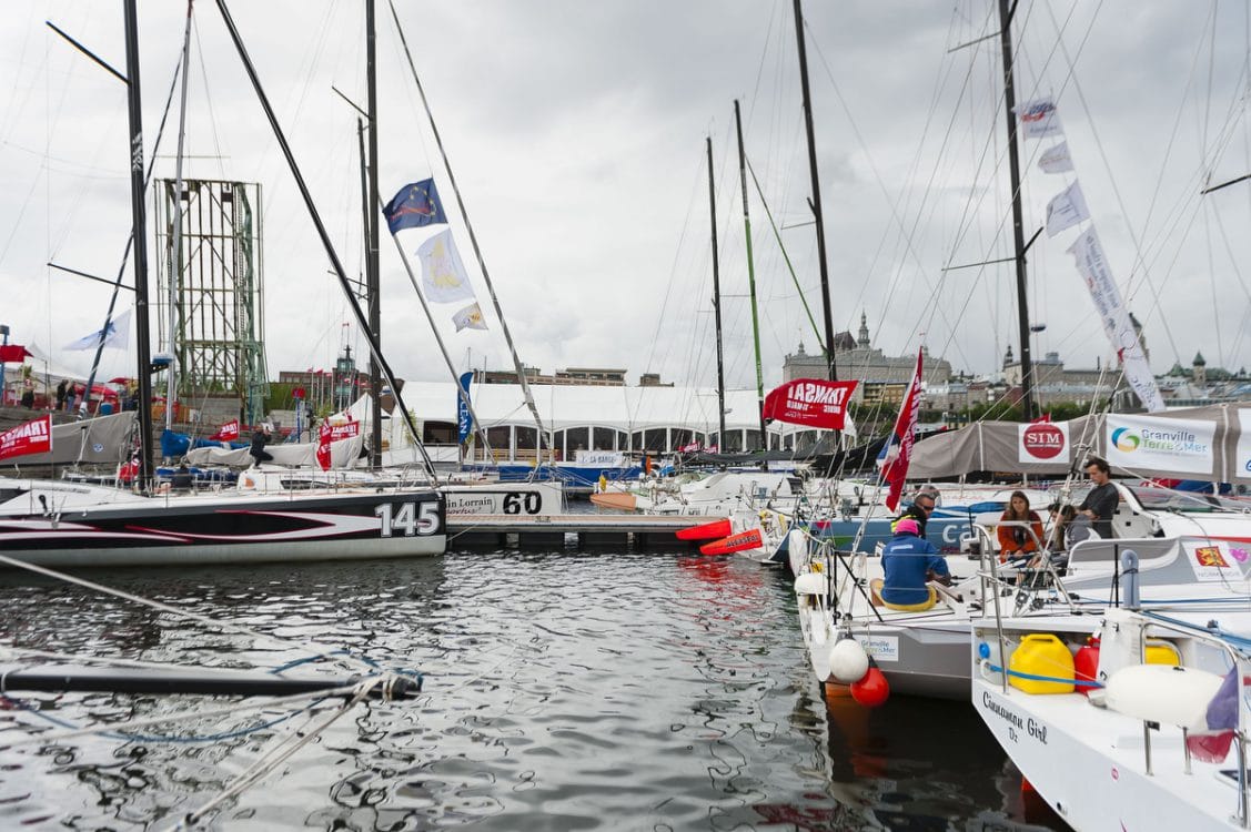 transat, quebec, saint malo, port, barge, voiliers, bungee, gestev