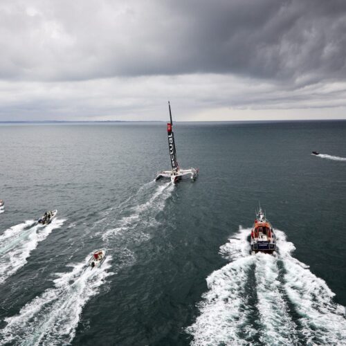 Départ, Record, Tour du monde, Team Actual, Yves Le Blevec, Actual