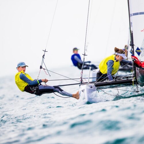 Nacra 15 Open, SUI Max Wallenberg Amanda Björk-Anastassov, Sailing Energy, World Sailing, Youth Sailing World Championship, Youth Worlds, classes