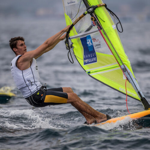 CLASSES, FRA 7 Adrien Mestre (M) RS:X Men, Olympic Sailing, RSX men, Sailing Energy, World Cup Series Hyeres, World Sailing